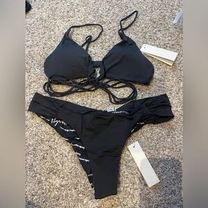Elizabeth Jane Black Bikini Set